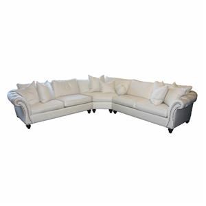 JMD Furniture 1500 3 PC Down Sectional | Reeds Furniture | Sectional Sofas